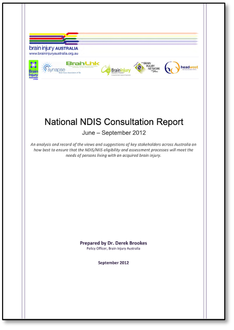 Image of consultation report document cover.
